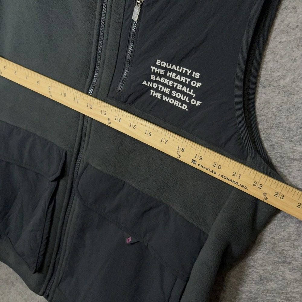 Anta Sports Shock The Game Fleece Vest Men Sz L Gray Black Lined NWT (SIZE NOTE) - Picture 12 of 12